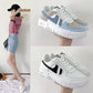 2024 Flats Woman Casual Breathable Female Vulcanized Sports Shoes on Platform Lace Up Woman Comfort Fashion Sneakersy Footwear - Boutique Beauté Santé 