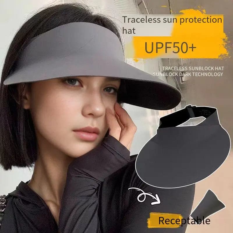 Easy to carry foldable sunscreen hat female summer new anti-ultraviolet outdoor outing hollow cap sunshade fashion sun hat - Boutique Beauté Santé 