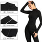 Women's Tracksuit Jacket Slim Fit Long Sleeved Fitness Coat Yoga Crop Tops With Thumb Holes Gym Jacket Workout Sweatshirts - Boutique Beauté Santé 