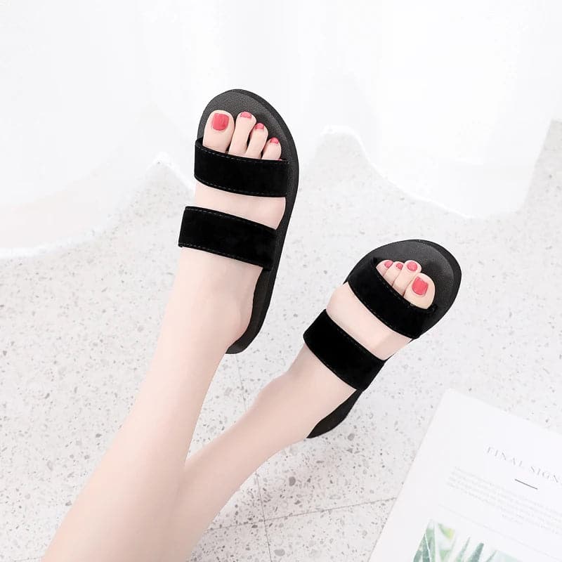 2024 Fashion Women Flip Flops Summer Beach Slippers Casual Outside Sandals Ladies Flat Flip-flop Shoes Leisure Slippers Slide - Boutique Beauté Santé 