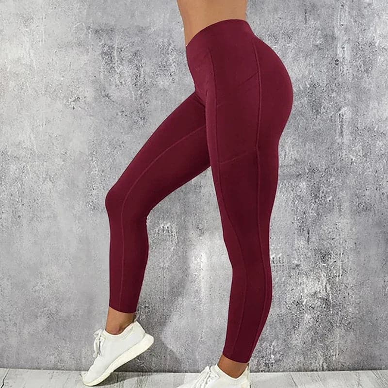 Sportswear Woman Gym Leggings Pocketed Yoga Pants Fitness Running Pants Stretchy Sportswear Plus Size Sports Gym Pant for Women - Boutique Beauté Santé 