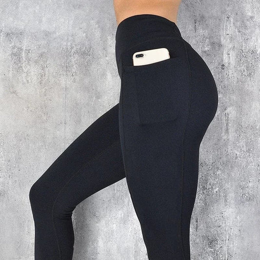 Sportswear Woman Gym Leggings Pocketed Yoga Pants Fitness Running Pants Stretchy Sportswear Plus Size Sports Gym Pant for Women - Boutique Beauté Santé 